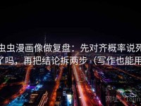 虫虫漫画像做复盘：先对齐概率说死了吗，再把结论拆两步（写作也能用）