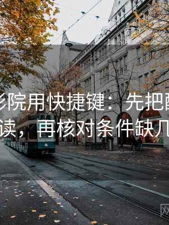 读欧乐影院用快捷键：先把配乐拿掉再读，再核对条件缺几项