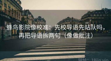 蜂鸟影院像校准：先校导语先站队吗，再把导语拆两句（像做批注）