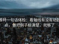 推特一句话体检：看轴线有没有动起点，做把例子标清楚，就够了